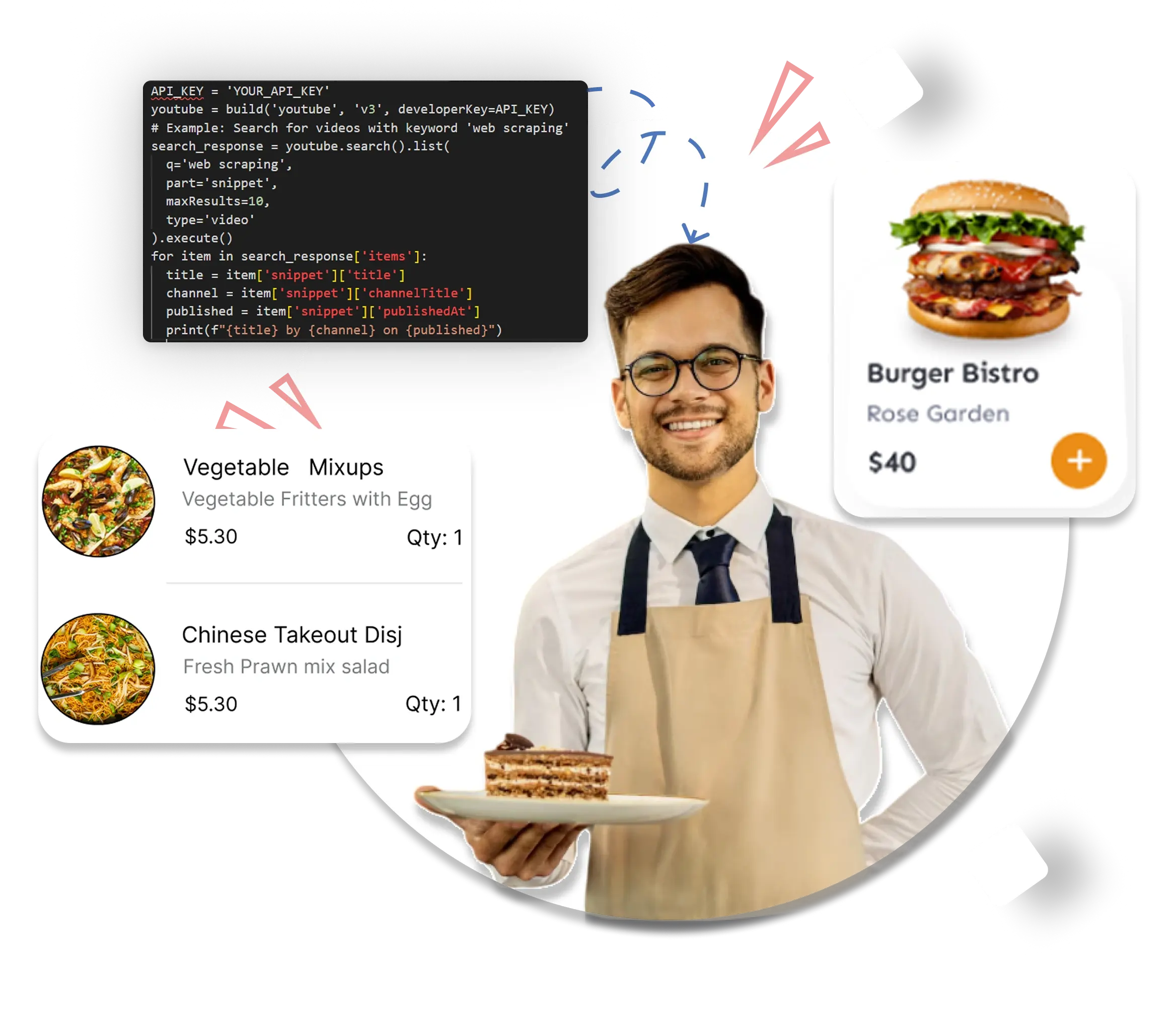 Web scraping illustration